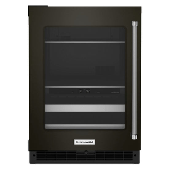 KitchenAid 24 Inch Beverage Center with Glass Door and Metal-Front Racks - KUBL314KSS (Ships in 7-10 Days)