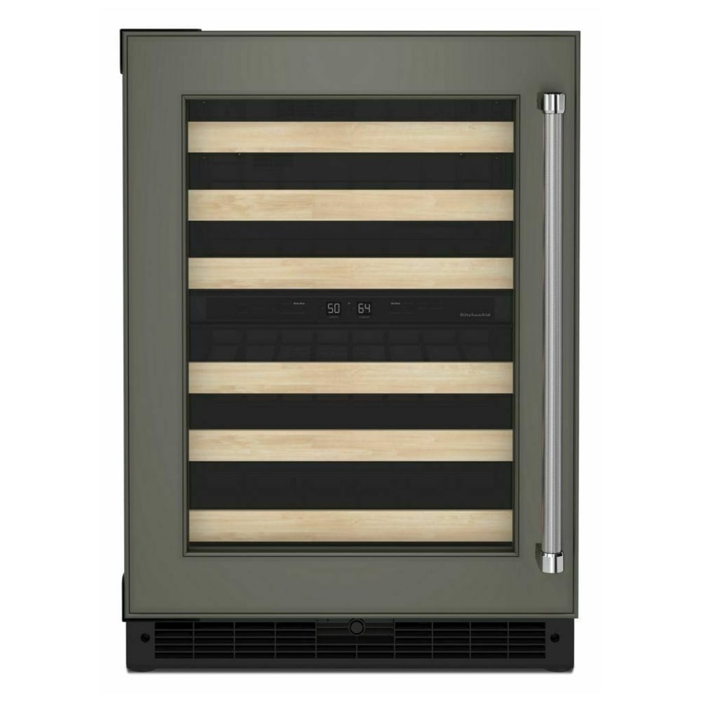 KitchenAid 24 Inch Panel-Ready Under-Counter Wine Cellar, 46-Bottle - KUWL214KPA