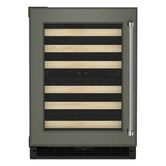KitchenAid 24 Inch Panel-Ready Under-Counter Wine Cellar, 46-Bottle - KUWL214KPA