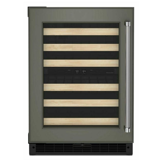 KitchenAid 24 Inch Panel-Ready Under-Counter Wine Cellar, 46-Bottle - KUWL214KPA