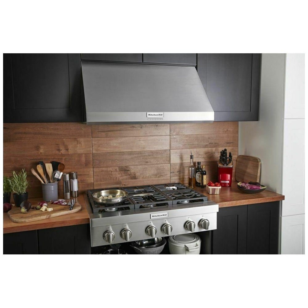 KITCHENAID 36 INCH WALL-MOUNT CANOPY RANGE HOOD - KVWC906KSS