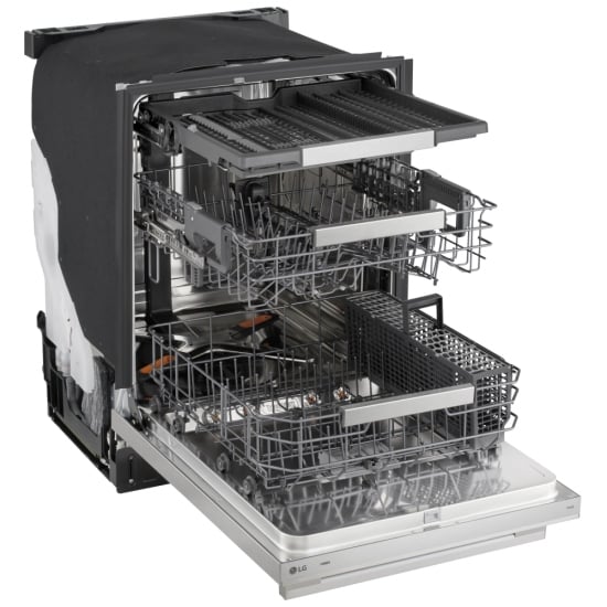 LG 24 Inch Smart Top Control Dishwasher with QuadWash Pro and TrueSteam - LDNTH753S