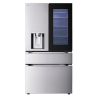 LG 36 Inch 29 cu. ft. InstaView 4-Door French Door Refrigerator, Stainless Steel - LF29S8365S