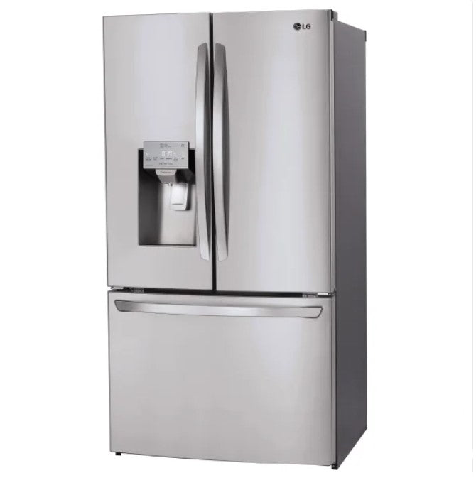 LG 36 IN. 26 CU. FT. STAINLESS-STEEL FRENCH DOOR REFRIGERATOR WITH SMUDGE-RESISTANT FINISH - LFXS26973S