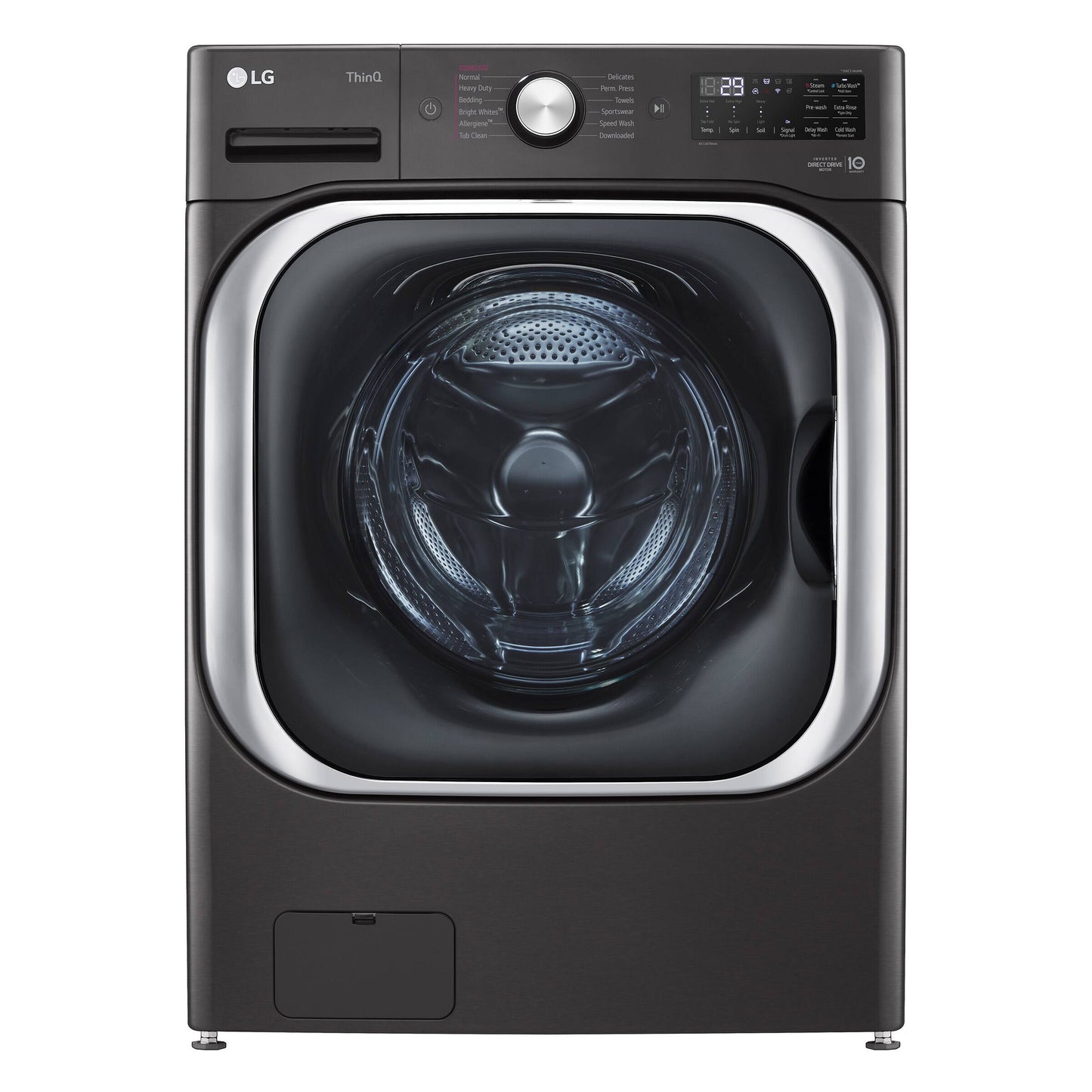 LG 6.0 cu. ft. Wi-Fi Enabled Front Load Washer in Black Steel - Energy Star - WM8900HBA