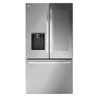 LG 36 Inch Counter-Depth French Door Refrigerator with Mirror InstaView, 25.5 cu. ft. - LLFOC2606S