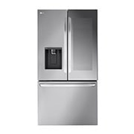 LG 36 Inch Counter-Depth French Door Refrigerator with Mirror InstaView, 25.5 cu. ft. - LLFOC2606S