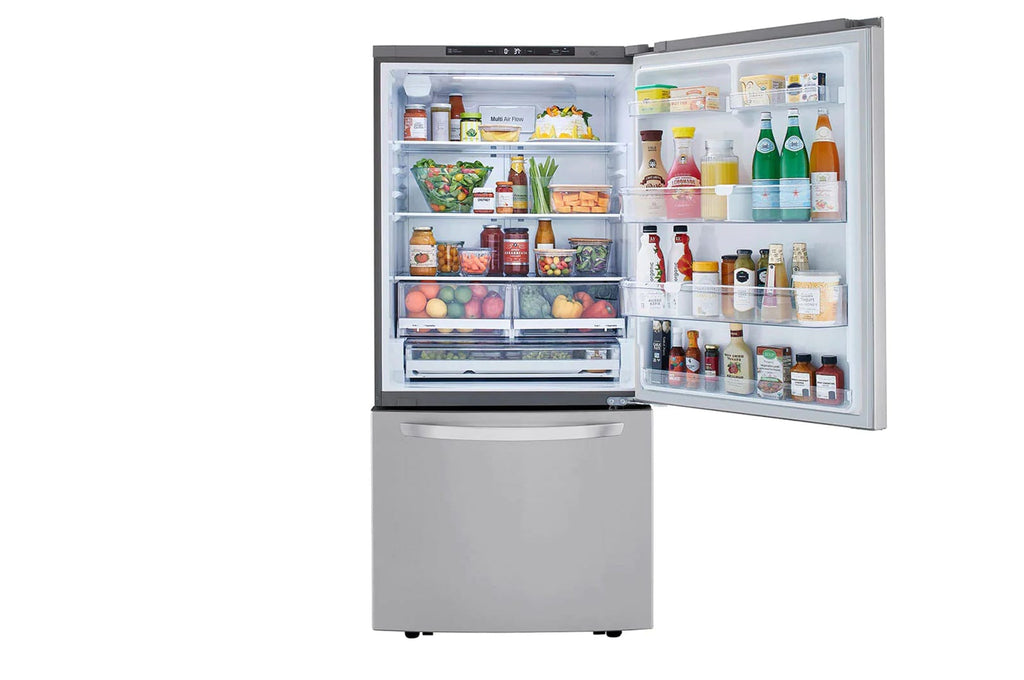 LG 33 IN. 26 CU. FT. SMUDGE-RESISTANT STAINLESS STEEL TWO-DOOR BOTTOM FREEZER DRAWER REFRIGERATOR - LRDCS2603S