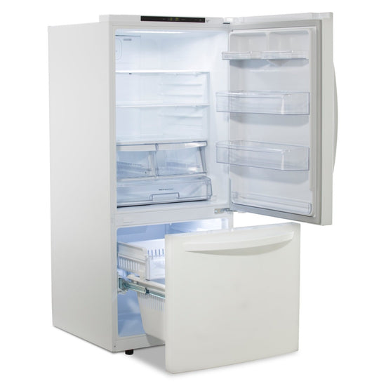 LG 30 Inch Bottom-Freezer Refrigerator, 22 Cu. Ft., White - LRDNS2200W