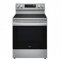 LG 30 Inch Electric Range with 6.3 cu. ft. Capacity and Air Fry, Stainless Steel - LREN6323YE