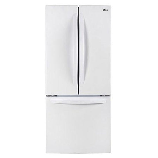 LG 30" 22 cu.ft. Standard-Depth French 3-Door Refrigerator - LRFNS2200W