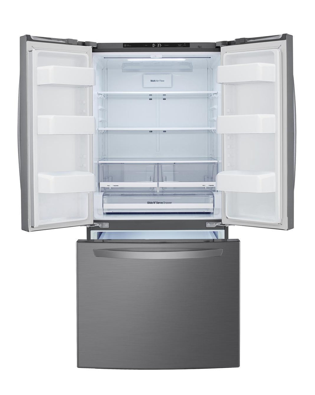 LG 33 IN. 25 CU. FT. STAINLESS STEEL LOOK FRENCH DOOR REFRIGERATOR WITH SMART DIAGNOSIS - LRFNS2503V