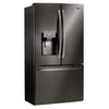 LG 28 cu. ft. 3 Door French Door Refrigerator, Black Stainless Steel - LRFS28XBD