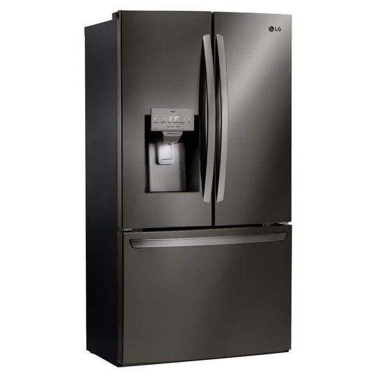 LG 28 cu. ft. 3 Door French Door Refrigerator, Black Stainless Steel - LRFS28XBD