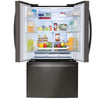 LG 28 cu. ft. 3 Door French Door Refrigerator, Black Stainless Steel - LRFS28XBD