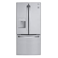 LG 30 Inch 22 cu. ft. Standard-Depth French Door Refrigerator with External Water Dispenser - LRFWS2200S