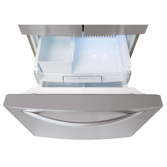 LG 30 Inch French Door Refrigerator, 21.8 cu. ft., Stainless - LRFWS2200S