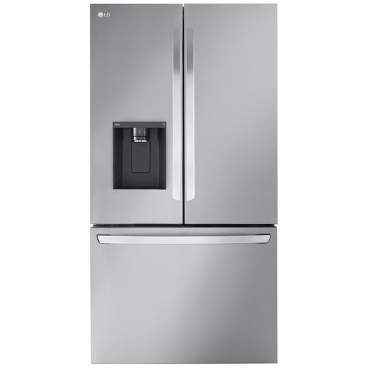 LG 36 Inch Counter-Depth French Door Refrigerator, 26 cu. ft., Stainless Steel - LRFXC2606S
