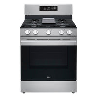 LG 30 Inch Smart Gas Range with ProBake Convection, Air Fry - LRGN6323Y
