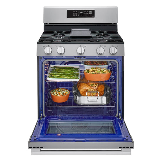 LG 30 Inch Smart Gas Range with ProBake Convection, Air Fry - LRGN6323Y