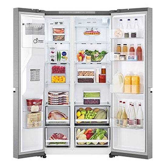 LG 36 Inch Side-by-Side Refrigerator, 29 cu. ft., Metal Sorbet - LS29S3230V