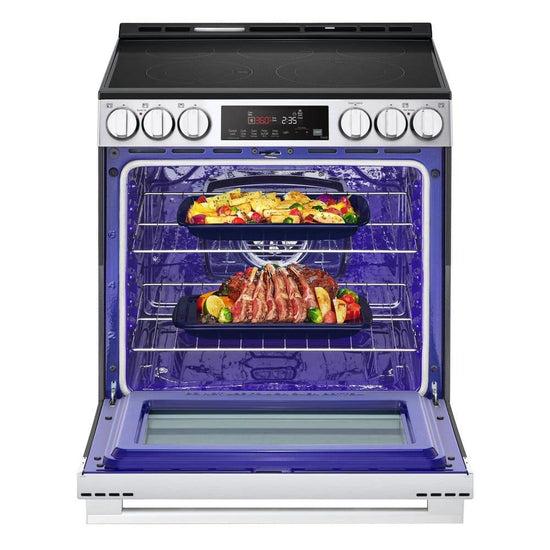 LG 30 Inch Slide-In Electric Range with 6.3 cu. ft. Capacity, Stainless Steel - LSEL6333XE