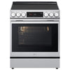 LG 30 Inch Slide-In Electric Range with 6.3 cu. ft. Capacity, PrintProof Stainless Steel - LSEL6335XE
