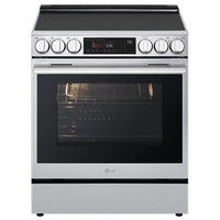LG 30 Inch Slide-In Electric Range with 6.3 cu. ft. Capacity, PrintProof Stainless Steel - LSEL6335XE