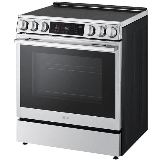 LG 30 Inch Slide-In Electric Range with 6.3 cu. ft. Capacity, PrintProof Stainless Steel - LSEL6335XE