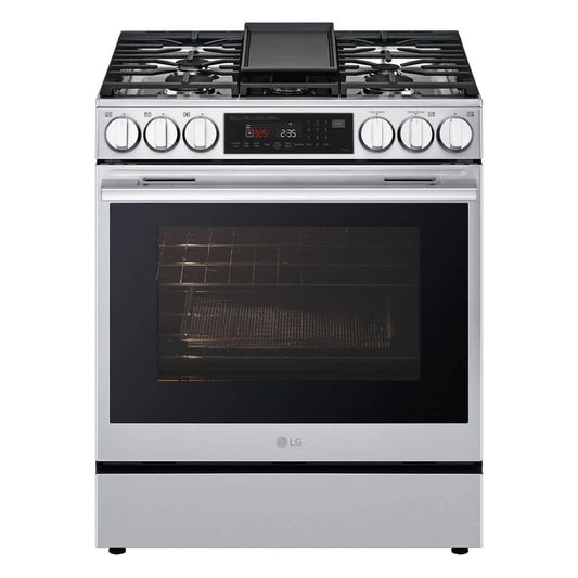 LG 30 Inch Smart Gas Slide-In Range with ProBake Convection - LSGL6335X