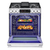 LG 30 Inch Smart Gas Slide-In Range with ProBake Convection - LSGL6335X