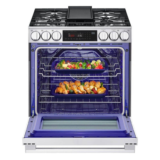 LG 30 Inch Smart Gas Slide-In Range with ProBake Convection - LSGL6335X