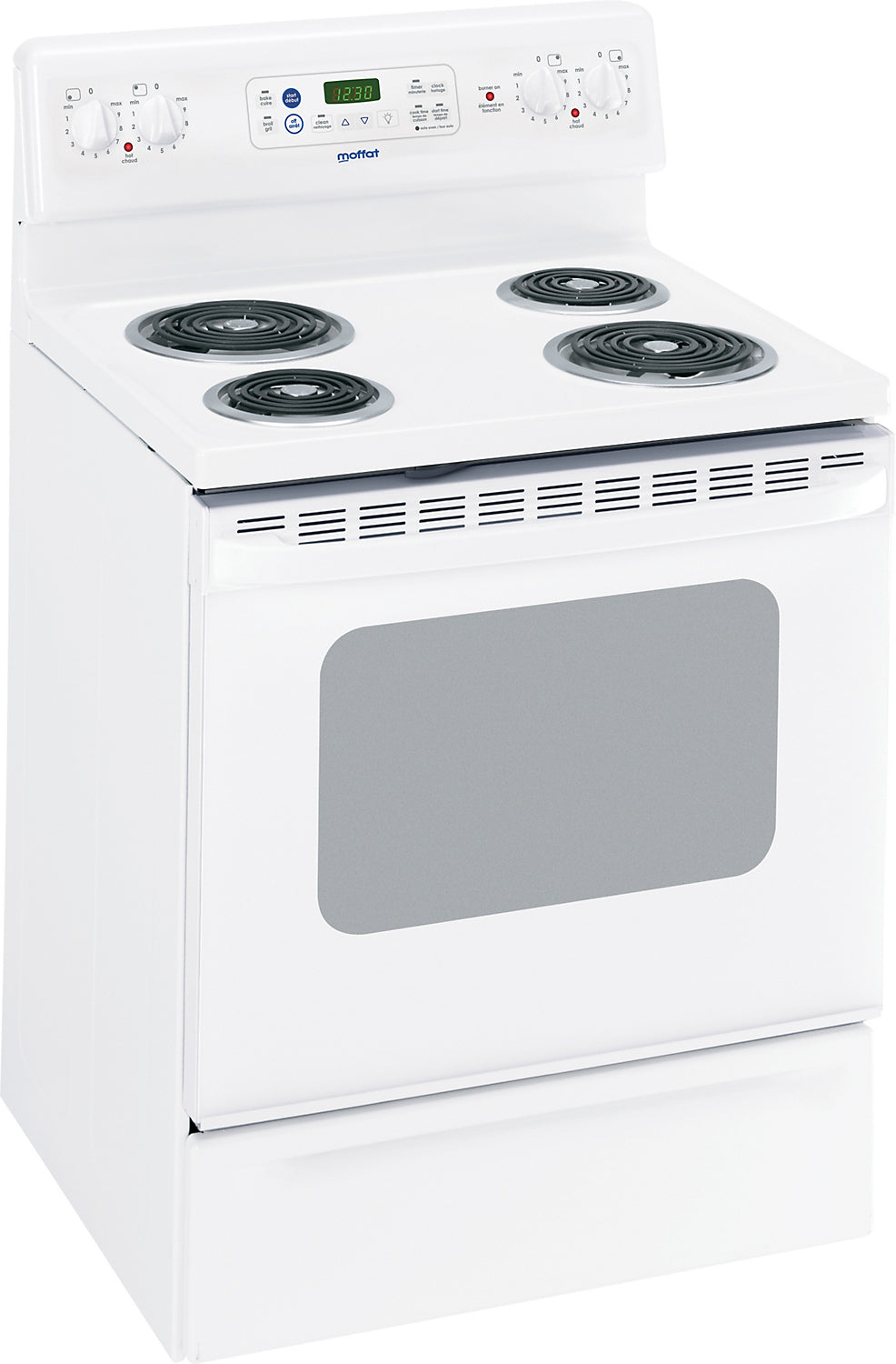 Moffat 30" Free Standing Self Clean Electric Range in White - MCB757DW