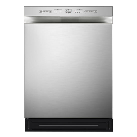 Midea 24 Inch Built-In Dishwasher with Hybrid Stainless Steel Tub, Stainless Steel - MDF24P1BST