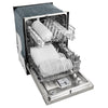 Midea 24 Inch Built-In Dishwasher with Hybrid Stainless Steel Tub, Stainless Steel - MDF24P1BST