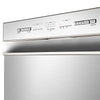 Midea 24 Inch Built-In Dishwasher with Hybrid Stainless Steel Tub, Stainless Steel - MDF24P1BST
