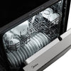 Midea 24 Inch Built-In Dishwasher with Hybrid Stainless Steel Tub, Stainless Steel - MDF24P1BST