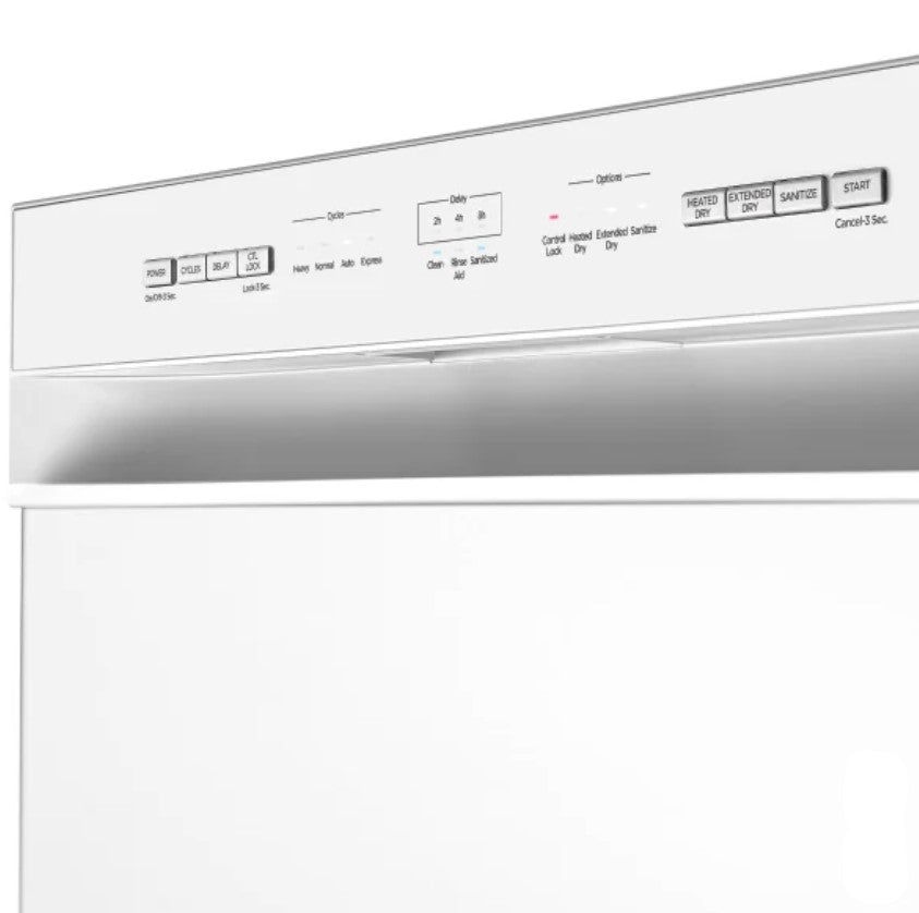 MIDEA 24 IN. BUILT-IN DISHWASHER WITH HYBRID STAINLESS STEEL TUB - MDF24P1BWW