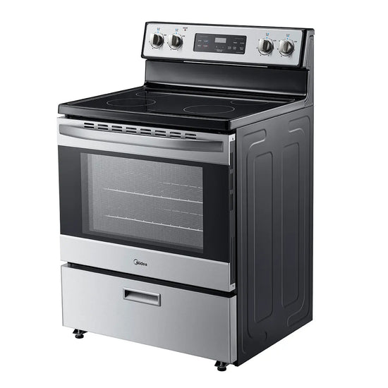 Midea 30 Inch Freestanding Electric Range with 5.1 cu. ft. Capacity - MER30B12ASSC