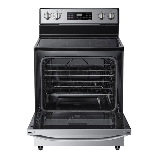 Midea 30 Inch Freestanding Electric Range with 5.1 cu. ft. Capacity - MER30B12ASSC