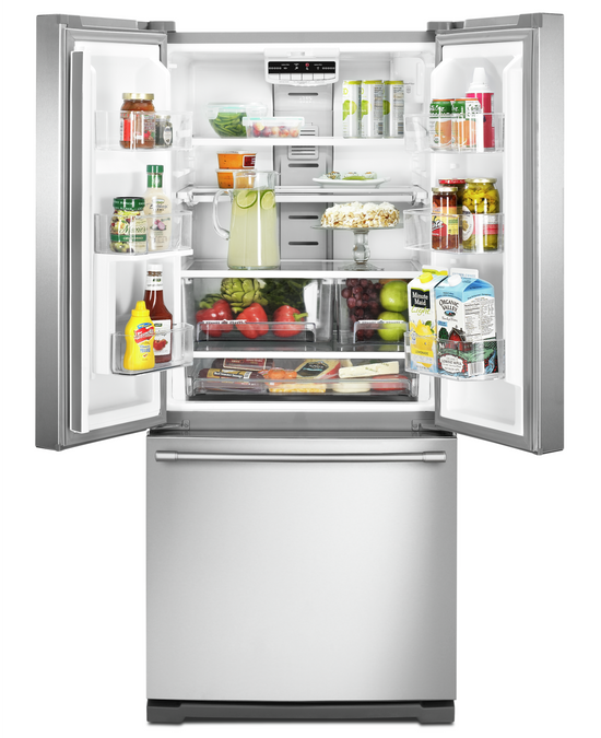 Maytag 30 Inch French Door Refrigerator, Fingerprint Resistant Stainless Steel - MFB2055FRZ