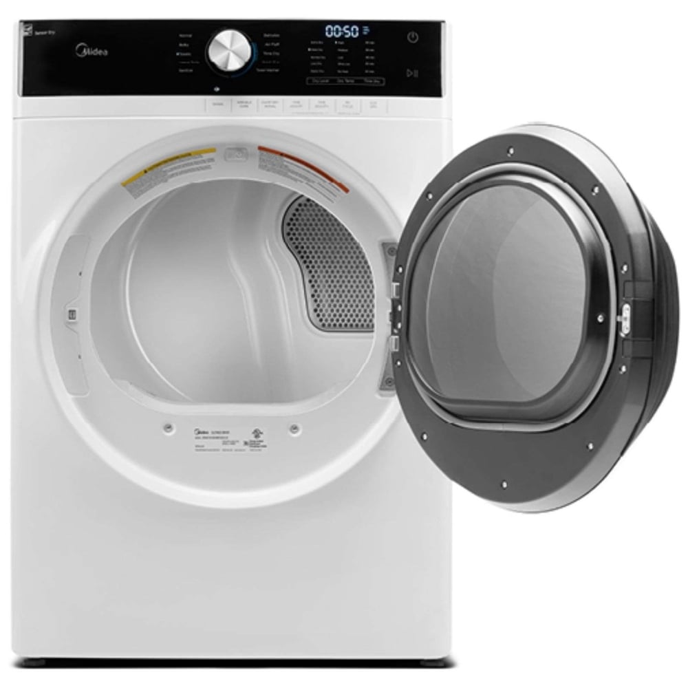 Midea 8.0 Cu. Ft. Electric Dryer, White - MLE52N3AWW