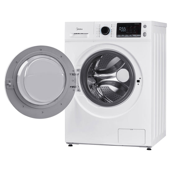 Midea 2.9 cu. ft. White Front Load Washer with Steam Option - MLH27N4AWWC