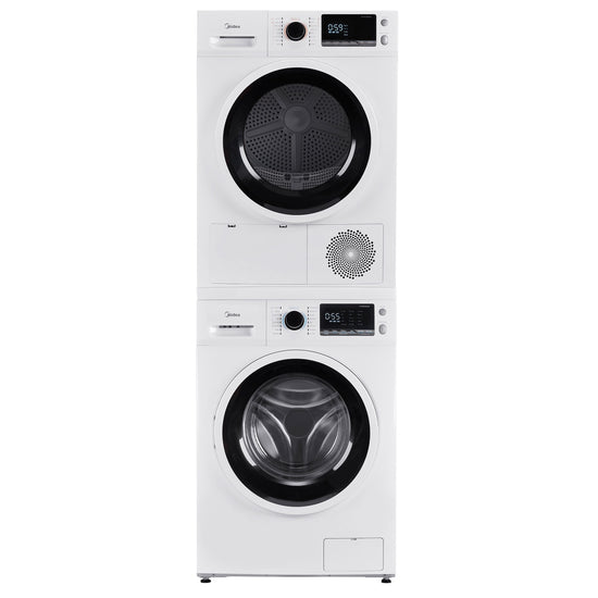 Midea 2.9 cu. ft. White Front Load Washer with Steam Option - MLH27N4AWWC