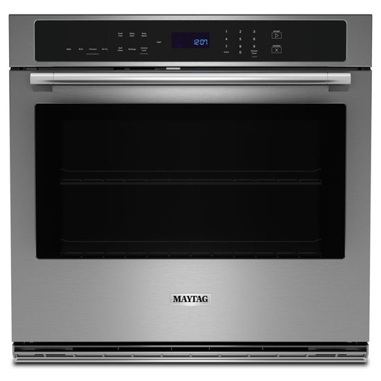 Maytag 27 Inch Single Wall Oven with Air Fry, 4.3 Cu. Ft. - MOES6027LZ
