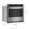 Maytag 30 Inch Single Electric Wall Oven with Convection, Fingerprint Resistant Stainless Steel - MOES6030LZ