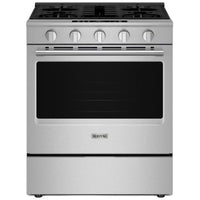 Maytag 30-Inch Slide-In Gas Range with 5.0 Cu. Ft. Capacity - MSGS7030SZ