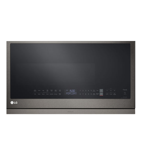 LG 2.1 cu ft Over-the-Range Microwave, PrintProof Black Stainless - MVEL2137D