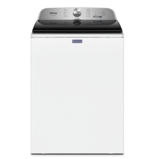 Maytag 5.4 Cu. Ft. Top Load Washer with Pet Pro System, White - MVW6500MW