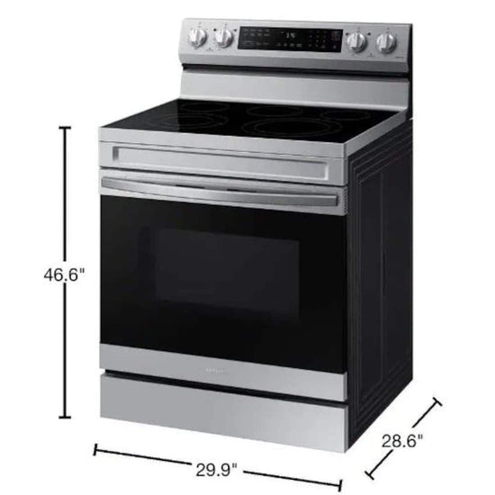 Samsung 30 Inch Freestanding Electric Range with Convection & Air Fry - NE63A6511SS